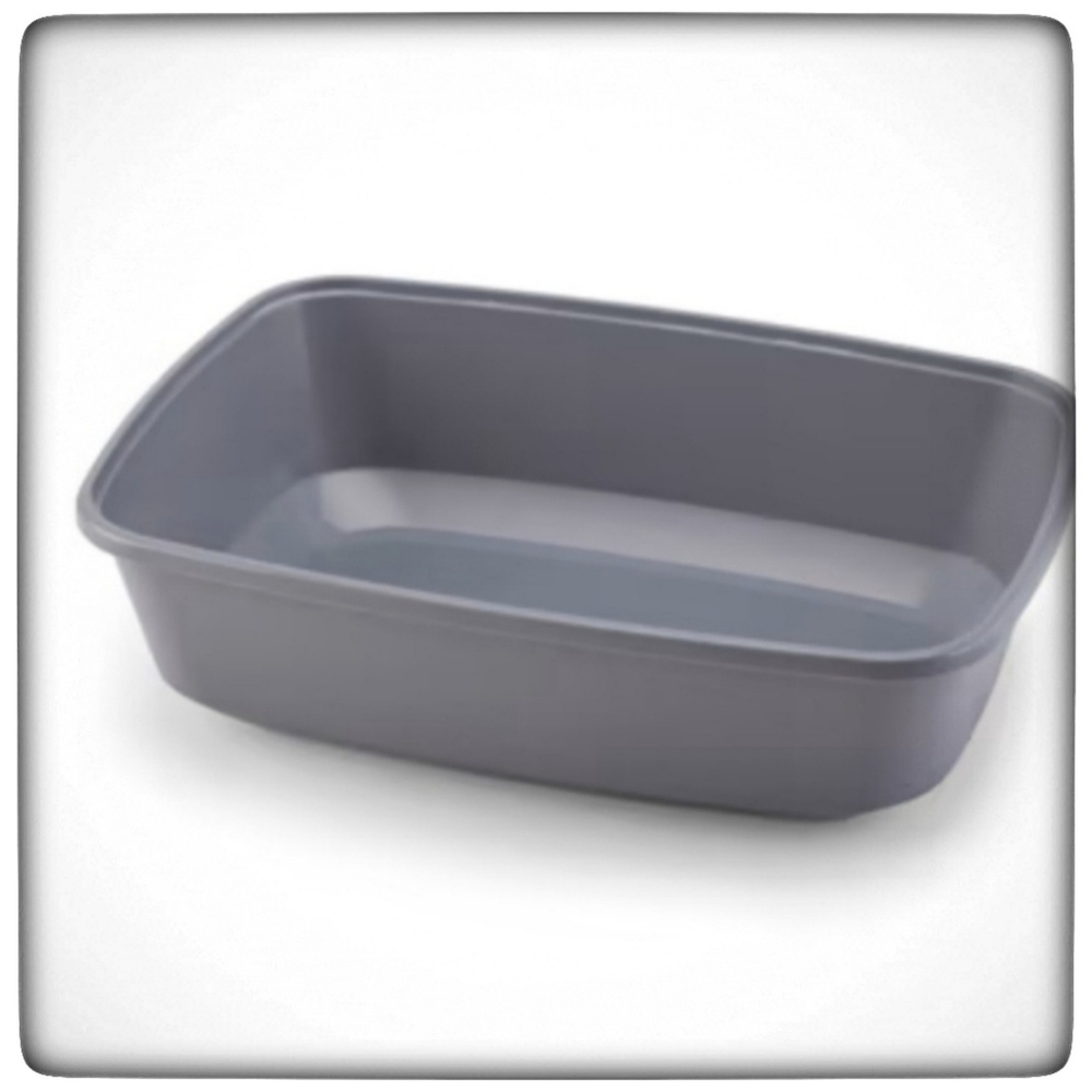 So Phresh Grey Open Kitten Cat Litter Box, 14" L X 10" W X 3.5" H